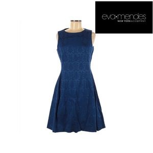Eva Mendes navy blue sleeveless dress size : 6